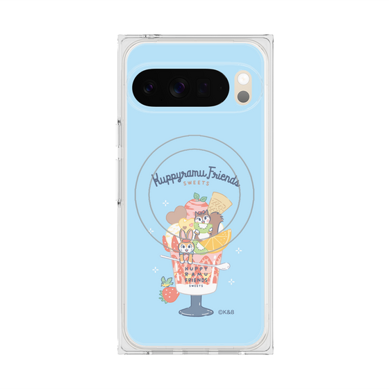 Premium Square Case with Pixelsnap［ Kuppyramu Friends - Sweets ］