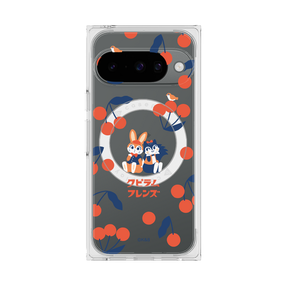 Premium Square Case with Pixelsnap［ Kuppyramu Friends - Cherry ］