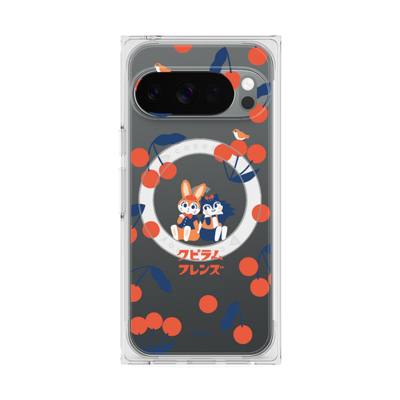 Premium Square Case with Pixelsnap［ Kuppyramu Friends - Cherry ］