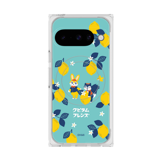 Premium Square Case with Pixelsnap［ Kuppyramu Friends - Lemon ］
