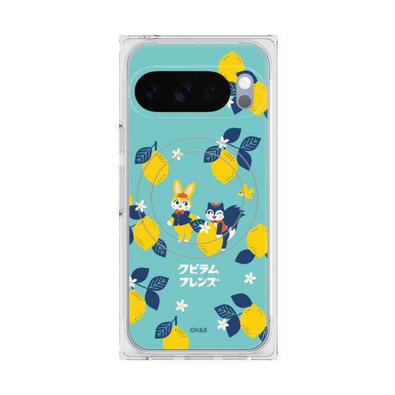 Premium Square Case with Pixelsnap［ Kuppyramu Friends - Lemon ］