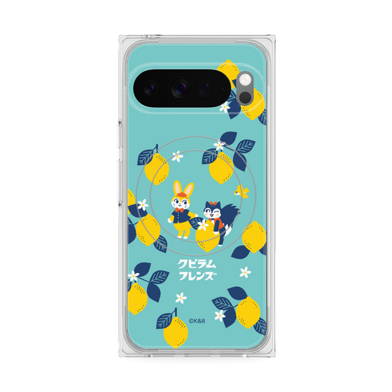 Premium Square Case with Pixelsnap［ Kuppyramu Friends - Lemon ］