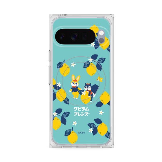Premium Square Case with Pixelsnap［ Kuppyramu Friends - Lemon ］