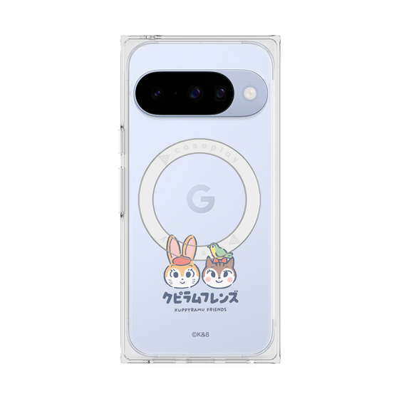 Premium Square Case with Pixelsnap［ Kuppyramu Friends - Logo - Nakayoshi  ］