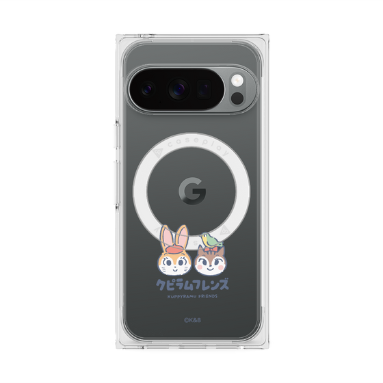 Premium Square Case with Pixelsnap［ Kuppyramu Friends - Logo - Nakayoshi  ］