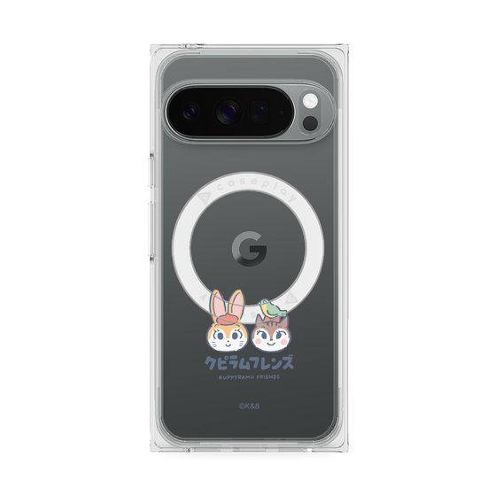Premium Square Case with Pixelsnap［ Kuppyramu Friends - Logo - Nakayoshi  ］