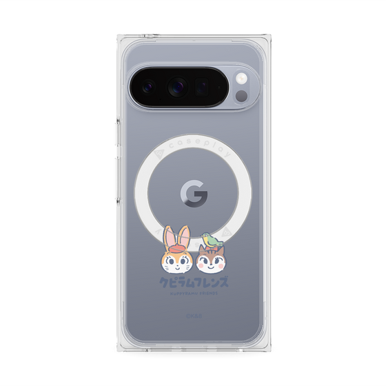 Premium Square Case with Pixelsnap［ Kuppyramu Friends - Logo - Nakayoshi  ］