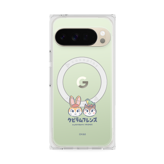 Premium Square Case with Pixelsnap［ Kuppyramu Friends - Logo - Nakayoshi  ］