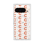 Premium Square Case with Pixelsnap［ Original - CASEPLAY Initial All-over Pattern - Orange ］