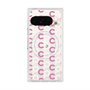 Premium Square Case with Pixelsnap［ Original - CASEPLAY Initial All-over Pattern - Pink ］