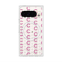 Premium Square Case with Pixelsnap［ Original - CASEPLAY Initial All-over Pattern - Pink ］