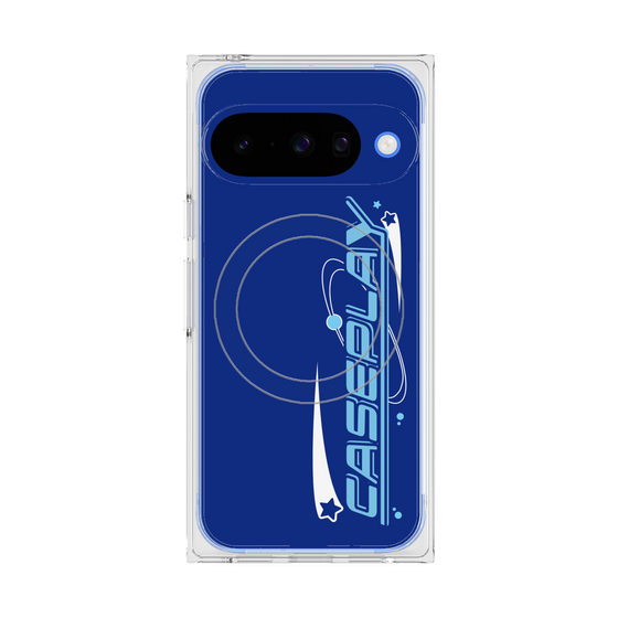 Premium Square Case with Pixelsnap［ Original - Y2K Arrange - Blue ］