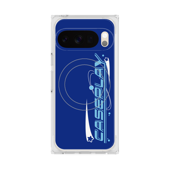 Premium Square Case with Pixelsnap［ Original - Y2K Arrange - Blue ］