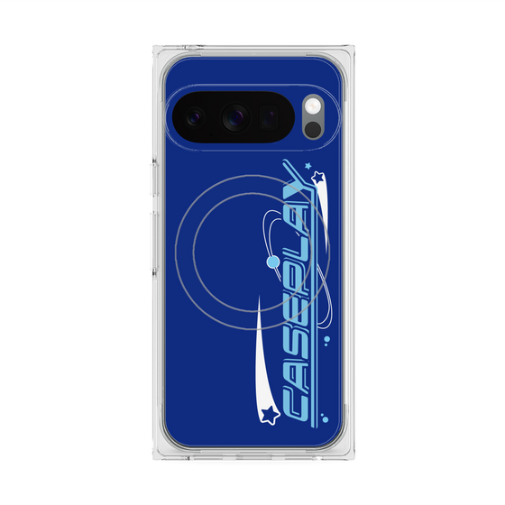 Premium Square Case with Pixelsnap［ Original - Y2K Arrange - Blue ］