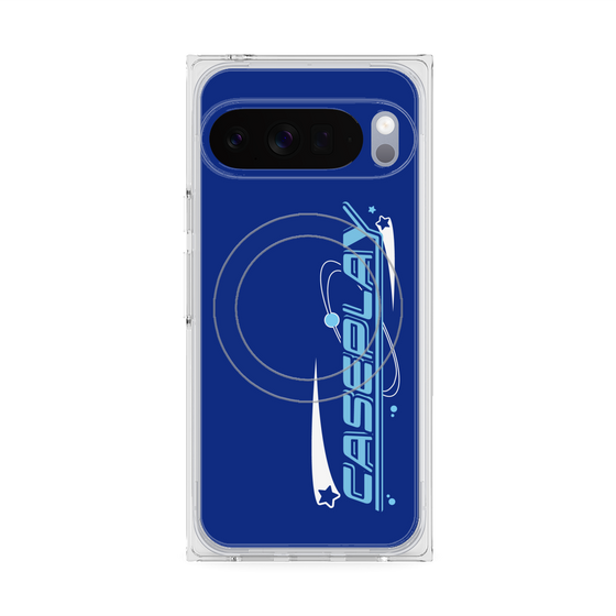 Premium Square Case with Pixelsnap［ Original - Y2K Arrange - Blue ］