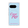 Premium Square Case with Pixelsnap［ Original - ENJOY YOUR OWN DAY - Light Blue ］