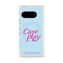 Premium Square Case with Pixelsnap［ Original - ENJOY YOUR OWN DAY - Light Blue ］