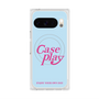 Premium Square Case with Pixelsnap［ Original - ENJOY YOUR OWN DAY - Light Blue ］