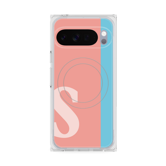 Premium Square Case with Pixelsnap［ Original - initial color line - S pink ］