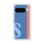 Premium Square Case with Pixelsnap［ Original - initial color line - S blue ］