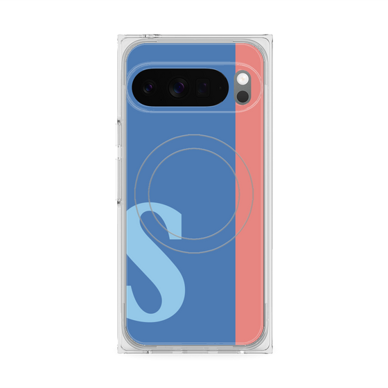 Premium Square Case with Pixelsnap［ Original - initial color line - S blue ］