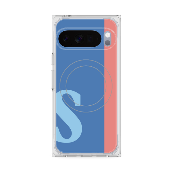 Premium Square Case with Pixelsnap［ Original - initial color line - S blue ］