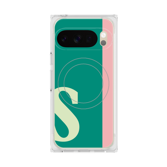 Premium Square Case with Pixelsnap［ Original - initial color line - S green ］