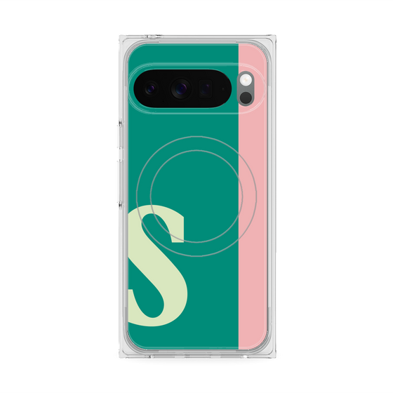 Premium Square Case with Pixelsnap［ Original - initial color line - S green ］
