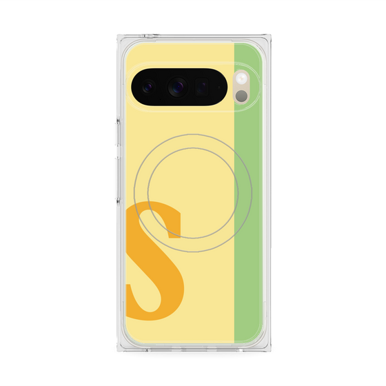 Premium Square Case with Pixelsnap［ Original - initial color line - S yellow ］