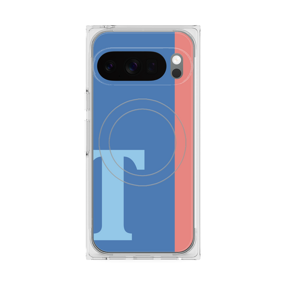 Premium Square Case with Pixelsnap［ Original - initial color line - T blue ］