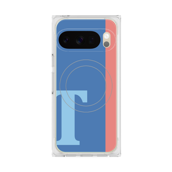 Premium Square Case with Pixelsnap［ Original - initial color line - T blue ］