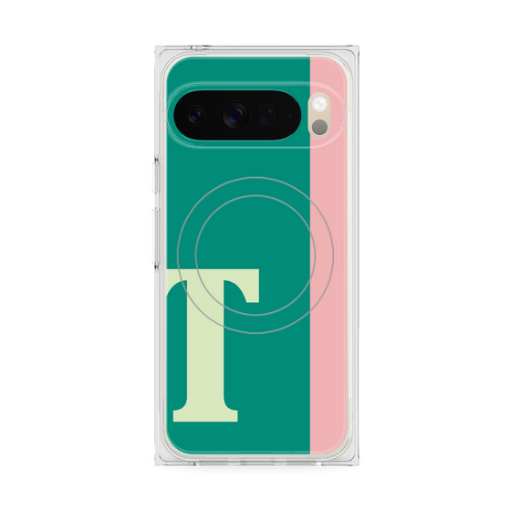 Premium Square Case with Pixelsnap［ Original - initial color line - T green ］