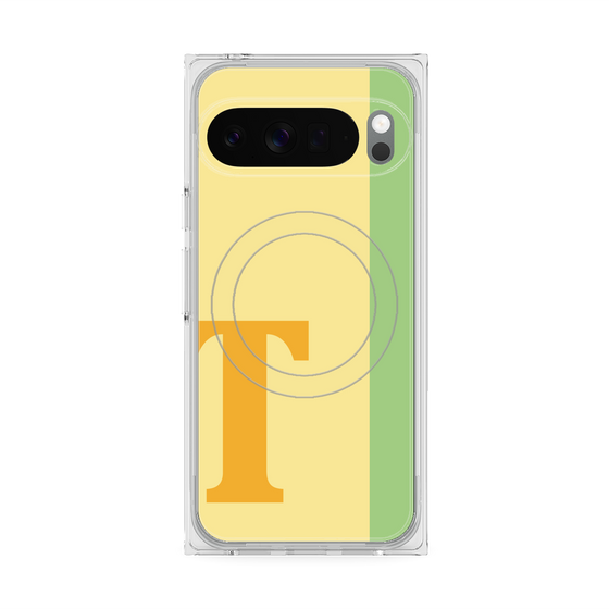 Premium Square Case with Pixelsnap［ Original - initial color line - T yellow ］