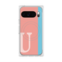 Premium Square Case with Pixelsnap［ Original - initial color line - U pink ］