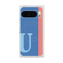 Premium Square Case with Pixelsnap［ Original - initial color line - U blue ］