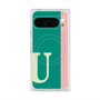 Premium Square Case with Pixelsnap［ Original - initial color line - U green ］