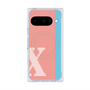 Premium Square Case with Pixelsnap［ Original - initial color line - X pink ］