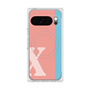 Premium Square Case with Pixelsnap［ Original - initial color line - X pink ］
