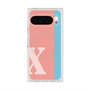 Premium Square Case with Pixelsnap［ Original - initial color line - X pink ］