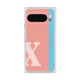 Premium Square Case with Pixelsnap［ Original - initial color line - X pink ］