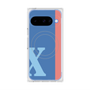 Premium Square Case with Pixelsnap［ Original - initial color line - X blue ］