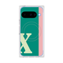 Premium Square Case with Pixelsnap［ Original - initial color line - X green ］