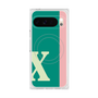 Premium Square Case with Pixelsnap［ Original - initial color line - X green ］