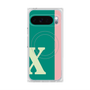 Premium Square Case with Pixelsnap［ Original - initial color line - X green ］