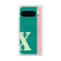 Premium Square Case with Pixelsnap［ Original - initial color line - X green ］