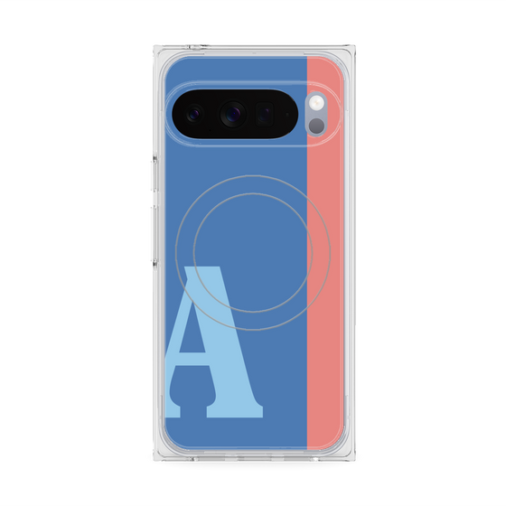 Premium Square Case with Pixelsnap［ Original - initial color line - A blue ］