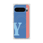 Premium Square Case with Pixelsnap［ Original - initial color line - Y blue ］