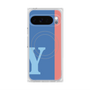 Premium Square Case with Pixelsnap［ Original - initial color line - Y blue ］