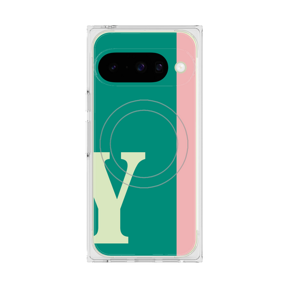 Premium Square Case with Pixelsnap［ Original - initial color line - Y green ］