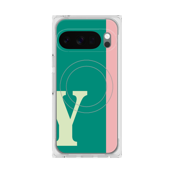 Premium Square Case with Pixelsnap［ Original - initial color line - Y green ］